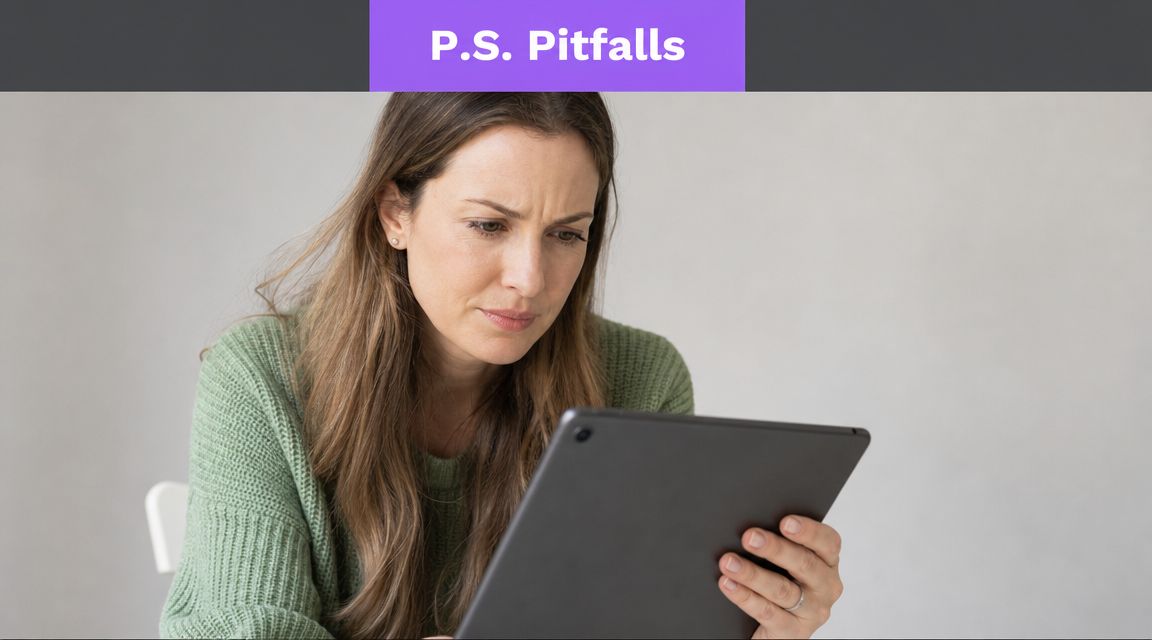 A focused woman reading information on a digital tablet with a concerned expression on her face.